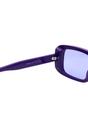 Purple AVANT-GARDE PARIS Purple Retro-Inspired Bold Rectangle Sunglasses, Image 4 of 7