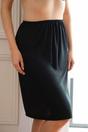 Black Camille Lingerie Black 24'' Cling Resistant Under Skirt Half Slip, Image 5 of 5