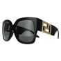 Black Versace Black Square Black Dark Grey Sunglasses, Image 2 of 6
