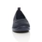 Navy Blue AJVANI Navy Blue Flat Comfort Slip On Trainers, Image 6 of 6
