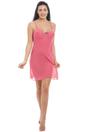 Coral Camille Lingerie Coral Lightweight Chiffon Chemise & Wrap Set, Image 2 of 6
