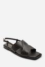 Dark Brown Where's That From Dark Brown Cavina Square Toe Slingback Sandals, Image 4 of 6