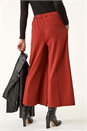 Rust Wide Leg Premium Stretch Culottes, Image 3 of 5