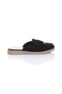Black AJVANI Black Flat Slip On Open Back Loafers Mules, Image 2 of 4