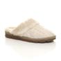 Beige AJVANI Beige Glitter Knitted Mules Slippers, Image 1 of 5