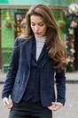 Navy Women's Navy Tweed Formal Blazer, Image 2 of 7