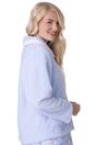 Blue Supersoft Button Front Bed Jacket, Image 2 of 5