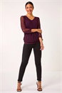 Aubergine Spot Burnout Overlay Top, Image 2 of 5