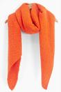 Orange Plain Heavyweight Asymmetric Winter Scarf, Image 3 of 4