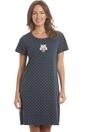 Navy Camille Lingerie Navy Owl Print Cotton Nightdress, Image 1 of 5