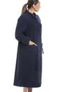 Navy Camille Lingerie Navy Soft Fleece Floral Button Up Housecoat, Image 4 of 5