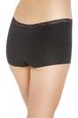 Black Camille Lingerie Black 3 Pack Smooth Seamless Boxers, Image 4 of 4