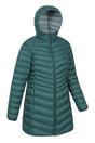 Green Florence Long Padded Jacket, Image 4 of 4