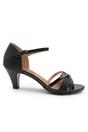Black 'Artemis' Mid High Heels, Image 2 of 3