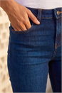 Indigo Essential Stretch Knee Length Shorts, Image 4 of 4