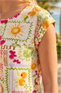 Orange Fruit Print Shell Top, Image 4 of 4