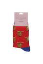 Red Highland Cow Socks | Novelty Bamboo Socks, Image 2 of 3
