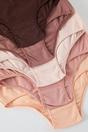 Multi 5 Pack Plain High Waist Seamfree Briefs Set, Image 2 of 3