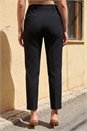 Black Short Slim Leg Trouser, Image 3 of 4