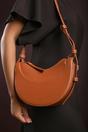 Tan Envie Crescent Faux Leather Shoulder Bag, Image 6 of 6