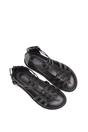 Black XY LONDON Black 'Haden' Flatform Gladiator Sandals With Chunky Sole, Image 6 of 6