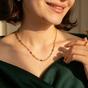 Gold 18ct Gold Vermeil Multi Gemstone Crystal Necklace, Image 3 of 5