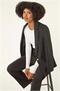 Black Straight Leg Ponte Stretch Trouser, Image 2 of 5