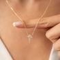 Gold Northern Star Polaris Sterling Silver Necklace, Image 4 of 5