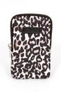 Cream Leopard Crossbody Phone Bag, Image 1 of 2