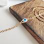 Silver Tiny Evil Eye Charm Bracelet, Image 3 of 4
