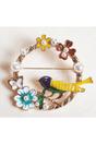 Multi Vintage Brooch with Bird in Enamel, Image 2 of 4