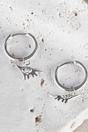Silver Sterling Silver Brontosaurus Hoops, Image 3 of 3