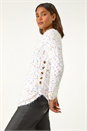 Ivory Nep Curved Hem Jumper , Image 1 of 5