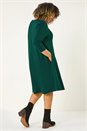 Forest  Curve Pocket Detail Swing Stretch Dress, Image 3 of 7
