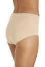 Beige Camille Lingerie Beige 3 Pack Cotton Control Briefs, Image 2 of 3