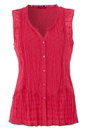 Pink Sleeveless Crinkle Blouse, Image 4 of 8