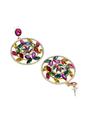 Multi Diva Collection Elegant Hollow Floral Drop Earrings, Image 2 of 4