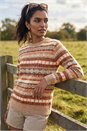 Rust Fairisle Soft Knit Jumper, Image 1 of 4