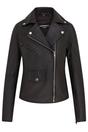 Black Classic Brando Biker Leather Jacket, Image 2 of 8