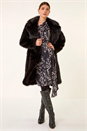 Black Premium Faux Fur Coat, Image 6 of 6