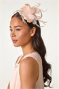 Light Pink Fascinator Clip Headband , Image 2 of 5
