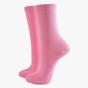 Light Pink Plain Bamboo Socks UK 3-7 (Pack of 6), Image 2 of 3