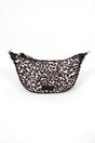 Cream Leopard Half Moon Crossbody Bag, Image 1 of 2