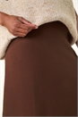 Chocolate Knitted Midi Stretch Skirt, Image 5 of 5