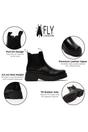Black Womens Soft Chelsea Ankle Boots-MEDI789, Image 3 of 5
