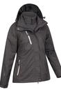 Black Bracken Melange 3 in 1 Jacket, Image 4 of 6