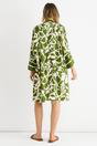Green Green Summer Border Printed Beach Kimono, Image 2 of 4