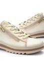 White Womens Laces Zipper Trainers -W3W-6979C1, Image 7 of 8