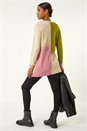 Multi  Colour Block Knit Tunic Jumper, Image 3 of 5