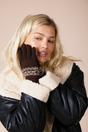 Brown SVNX Brown Pattern Gloves - Touch Screen, Image 2 of 4